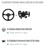 39-sw- FANATEC - ClubSport Steering Wheel NASCAR V2 for Xbox