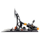 Asetek Simsports S Series Invicta Sim Racing Brake and Throttle Pedals Split Set in black and orange