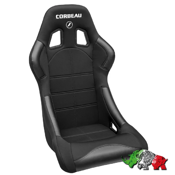 16-bs- CORBEAU - Fixed Black Racing Seat FORZA