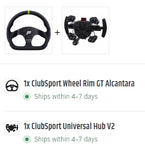 25-sw- FANATEC - ClubSport Steering Wheel GT Alcantara V2