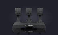 Pedales CSL Elite V2 con pedal LOAD CELL para simulador Fanatec, set de 3 pedales con célula de carga.