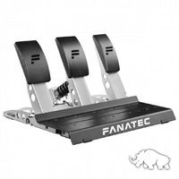 Set de 3 pedales FANATEC CSL con pedal load cell incluido, diseño de metal resistente con clutch, acelerador y freno