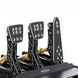 High-strength steel MOZA Racing CRP pedals for advanced racing simulation setups