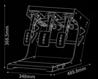 pedales invertidos simagic para simulación realista