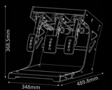 pedales invertidos simagic para simulación realista