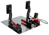 Simagic P2000 hydraulic pedal set with 200kg sensor for racing simulation systems.