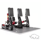 Simagic P2000 3 pedal set with 200kg sensor, hydraulic racing pedals on a metal base, designed for realistic racing car feel