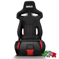38-bs- SPARCO - R333 Recliner Seat - BlackRed