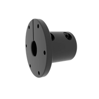 Black mounting hub for Direct Force Pro Wheel Base by Virtual Racing School (VRS) designed for professional racing simulators.