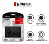 Kingston A400 SSD 960GB SATA 2.5 3D NAND Disco Estado Sólido
