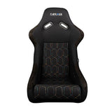 NRG FRP-300 Bucket Seat Black Multi Color Geometric – Large
